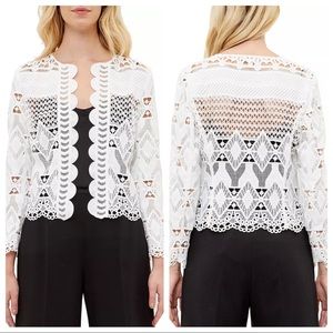 Ted Baker London Dalmy Lace Paneled Jacket
